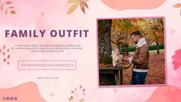 Videohive autumn family fashion slideshow