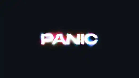 videohive panic typography