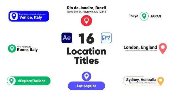 videohive location titles for after effects
