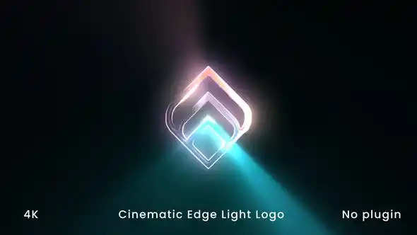  cinematic edge light logo reveal