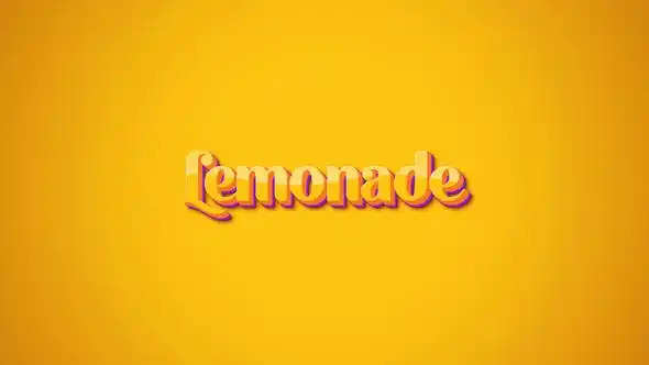 videohive lemonade typography