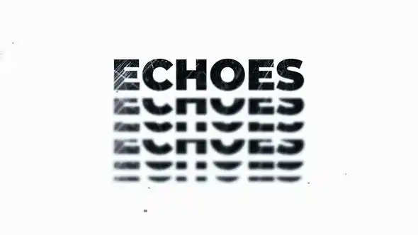 videohive echoes typography