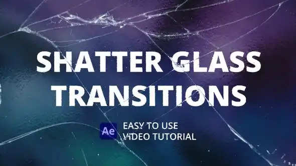 Videohive shatter glass transitions for after effect